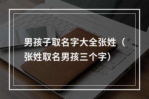 男孩子取名字大全张姓（张姓取名男孩三个字）