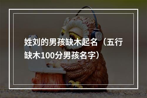 姓刘的男孩缺木起名（五行缺木100分男孩名字）