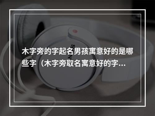 木字旁的字起名男孩寓意好的是哪些字（木字旁取名寓意好的字）