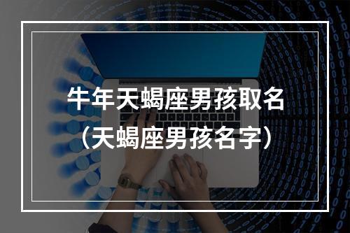 牛年天蝎座男孩取名（天蝎座男孩名字）