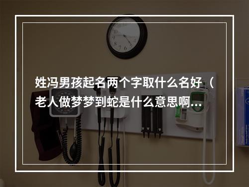 姓冯男孩起名两个字取什么名好（老人做梦梦到蛇是什么意思啊）