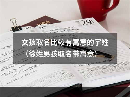 女孩取名比较有寓意的字姓（徐姓男孩取名带寓意）