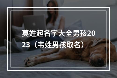 莫姓起名字大全男孩2023（韦姓男孩取名）