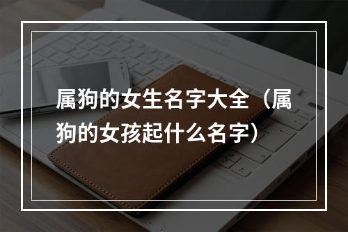 属狗的女生名字大全（属狗的女孩起什么名字）