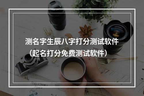 测名字生辰八字打分测试软件（起名打分免费测试软件）