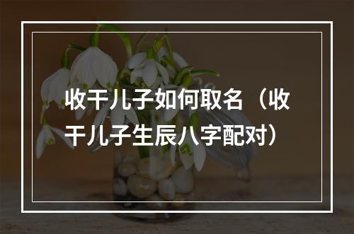 收干儿子如何取名（收干儿子生辰八字配对）