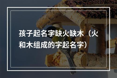 孩子起名字缺火缺木（火和木组成的字起名字）
