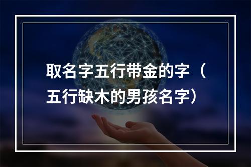 取名字五行带金的字（五行缺木的男孩名字）