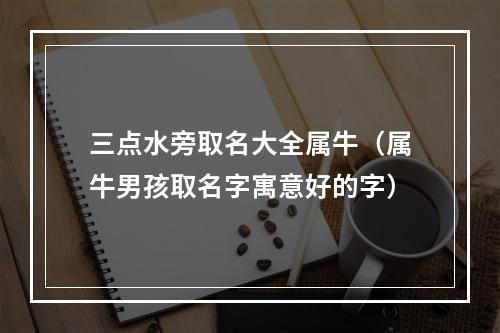 三点水旁取名大全属牛（属牛男孩取名字寓意好的字）