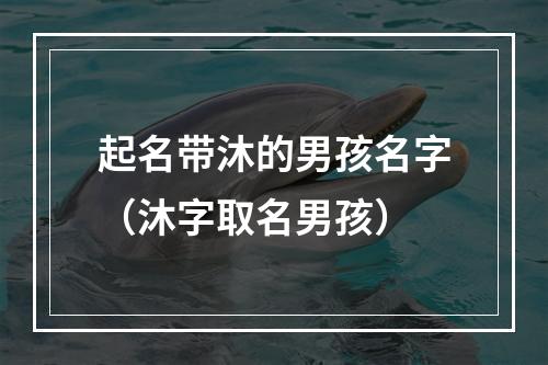 起名带沐的男孩名字（沐字取名男孩）