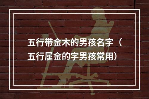 五行带金木的男孩名字（五行属金的字男孩常用）