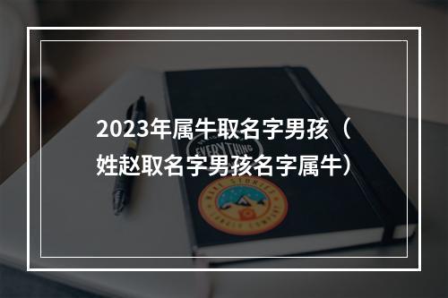 2023年属牛取名字男孩（姓赵取名字男孩名字属牛）