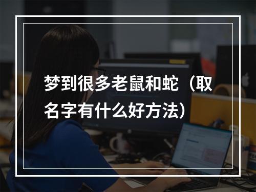 梦到很多老鼠和蛇（取名字有什么好方法）