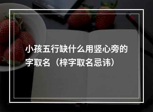 小孩五行缺什么用竖心旁的字取名（梓字取名忌讳）