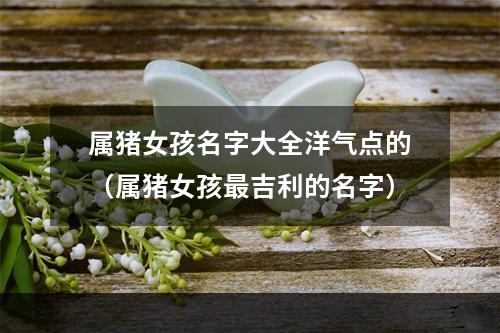 属猪女孩名字大全洋气点的（属猪女孩最吉利的名字）