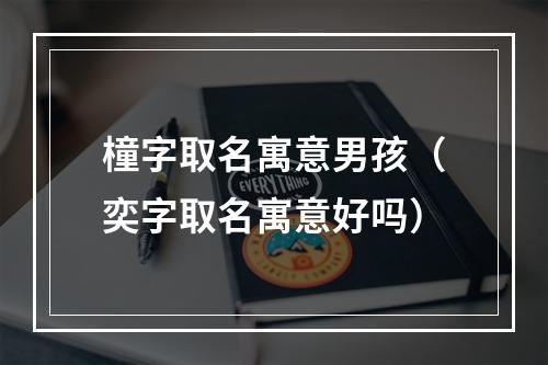 橦字取名寓意男孩（奕字取名寓意好吗）