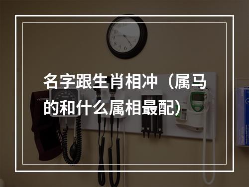 名字跟生肖相冲（属马的和什么属相最配）