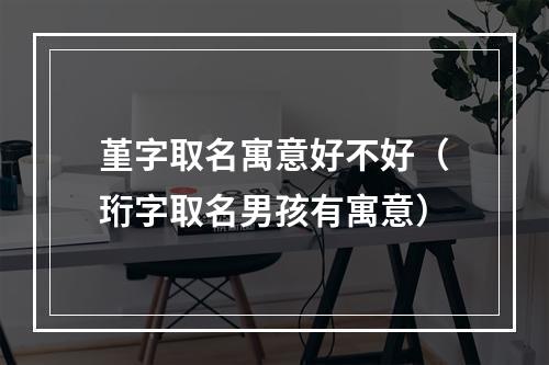 堇字取名寓意好不好（珩字取名男孩有寓意）