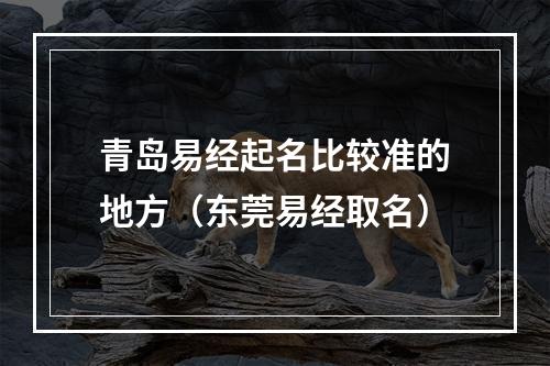 青岛易经起名比较准的地方（东莞易经取名）