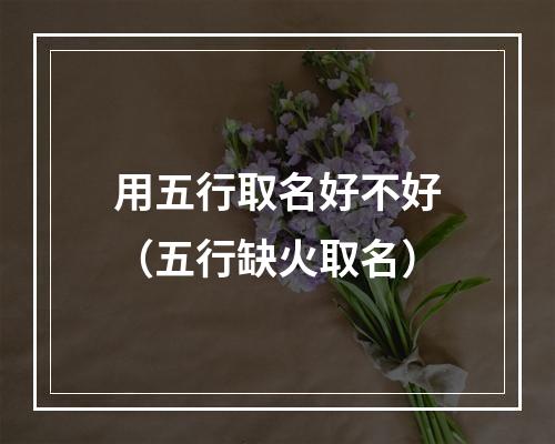 用五行取名好不好（五行缺火取名）