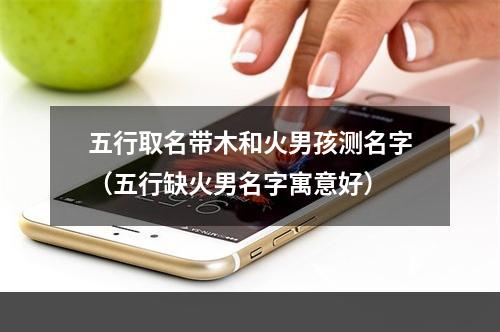 五行取名带木和火男孩测名字（五行缺火男名字寓意好）