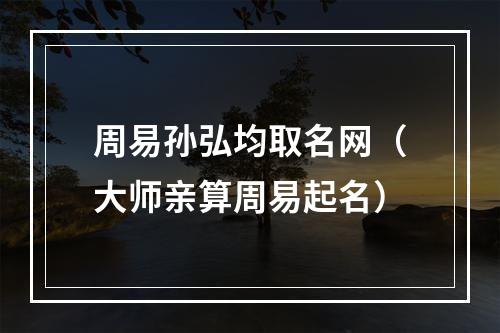 周易孙弘均取名网（大师亲算周易起名）