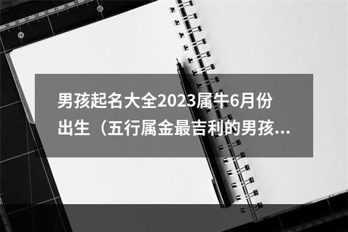 男孩起名大全2023属牛6月份出生（五行属金最吉利的男孩名字）