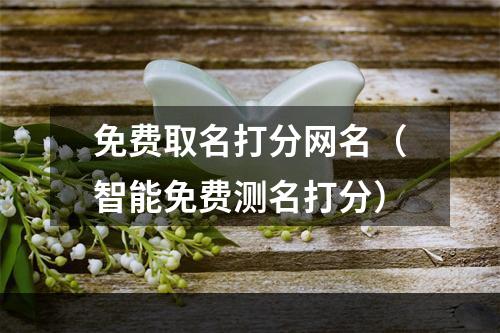 免费取名打分网名（智能免费测名打分）