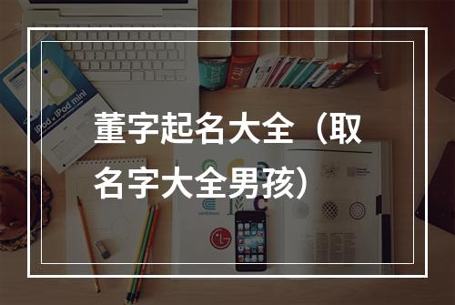 董字起名大全（取名字大全男孩）
