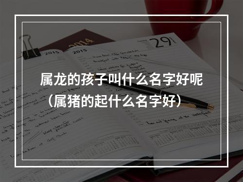 属龙的孩子叫什么名字好呢（属猪的起什么名字好）
