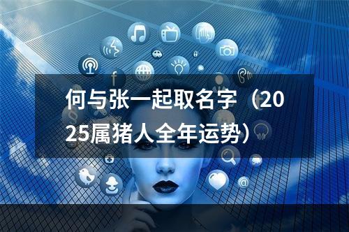 何与张一起取名字（2025属猪人全年运势）