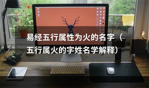 易经五行属性为火的名字（五行属火的字姓名学解释）