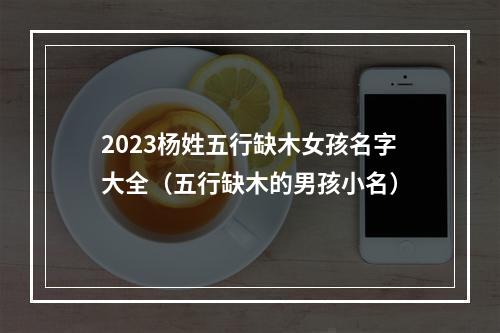 2023杨姓五行缺木女孩名字大全（五行缺木的男孩小名）