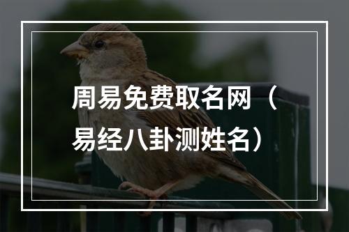 周易免费取名网（易经八卦测姓名）