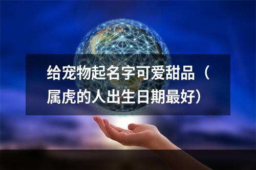 给宠物起名字可爱甜品（属虎的人出生日期最好）