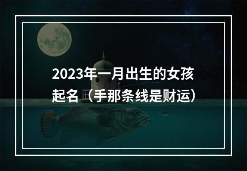 2023年一月出生的女孩起名（手那条线是财运）