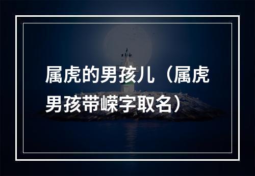 属虎的男孩儿（属虎男孩带嵘字取名）
