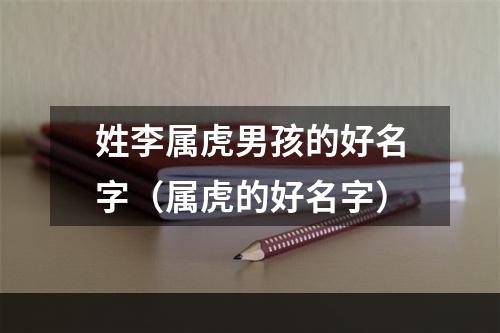 姓李属虎男孩的好名字（属虎的好名字）