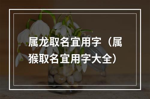 属龙取名宜用字（属猴取名宜用字大全）