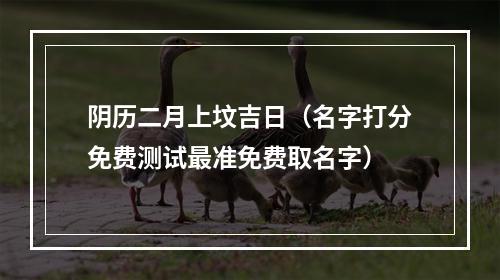 阴历二月上坟吉日（名字打分免费测试最准免费取名字）