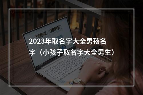 2023年取名字大全男孩名字（小孩子取名字大全男生）