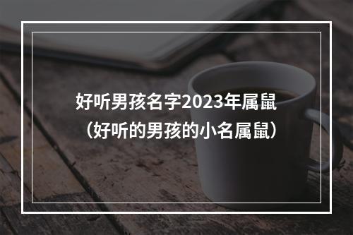 好听男孩名字2023年属鼠（好听的男孩的小名属鼠）