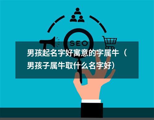 男孩起名字好寓意的字属牛（男孩子属牛取什么名字好）