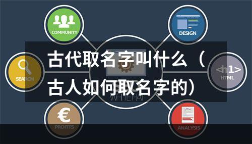 古代取名字叫什么（古人如何取名字的）