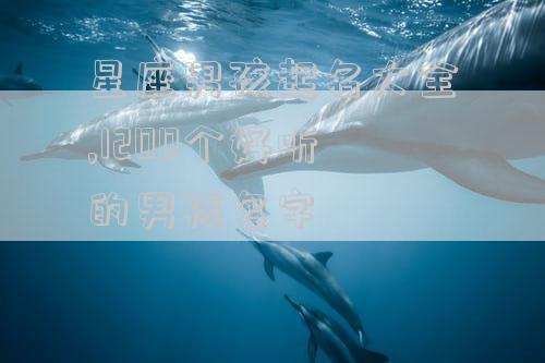 星座男孩起名大全,1200个好听的男孩名字