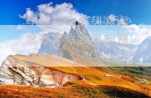 牛年出生的男孩起名带草字取名的简单介绍