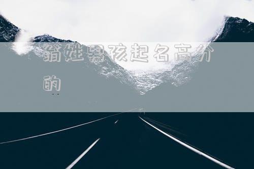 翁姓男孩起名高分的