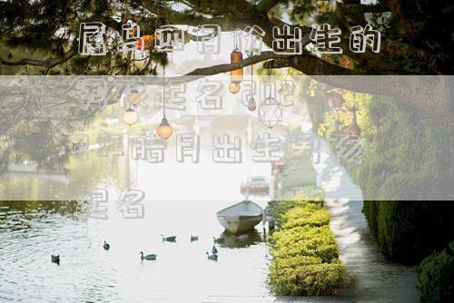 属马四月份出生的男孩起名 2022年腊月出生男孩起名