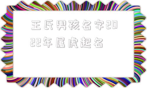 王氏男孩名字2022年属虎起名