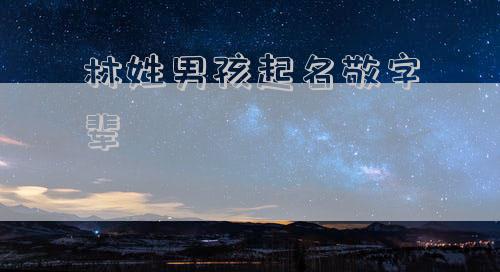 林姓男孩起名敬字辈